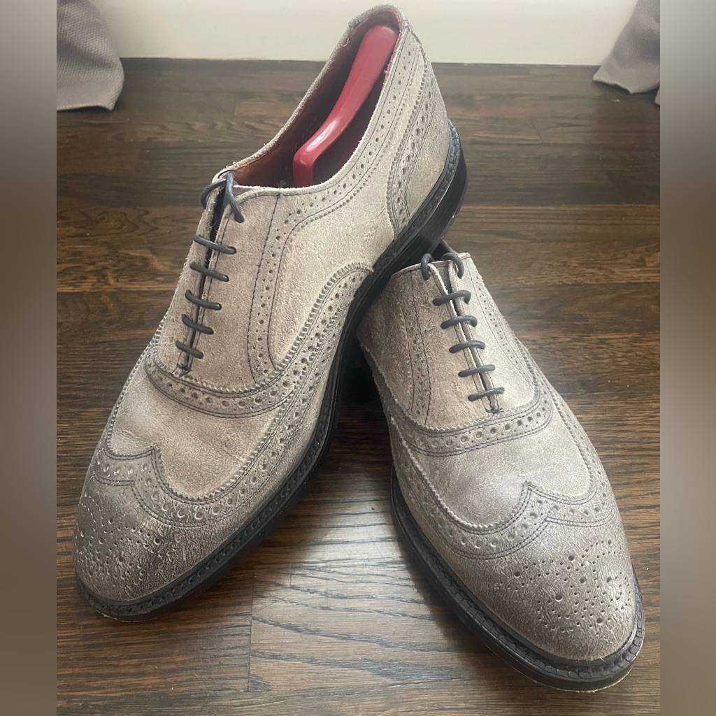 Allen Edmonds Mctavish “Rough Collection” Oxford Wingtip 11 Eee 3e Wide Grey